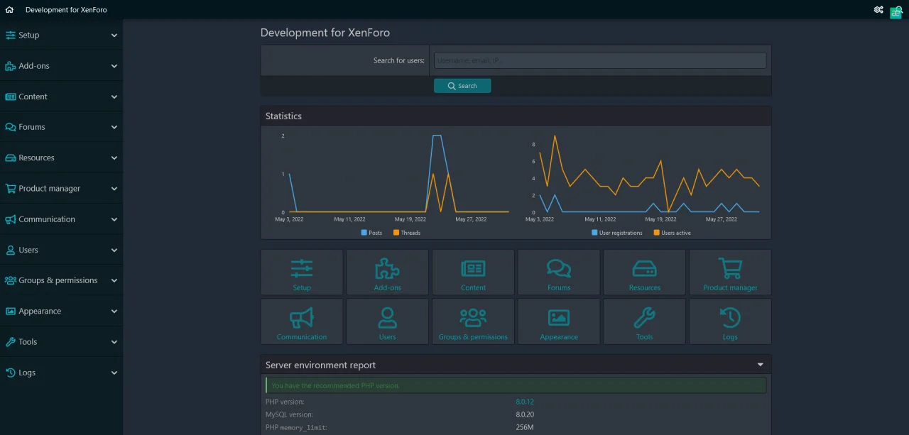 Screenshot 2022-06-02 at 11-12-55 Development for XenForo - Admin control panel.png Screenshot 2022-06-02 at 11-12-55 Development for XenForo - Admin control panel.png